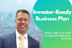 write a professional business plan for investors or loans