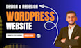 design or redesign wordpress website or custom wordpress website design