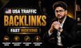 build high authority USA traffic backlinks with fast indexing