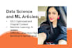 write data science big data ai and ml articles