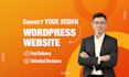convert your design into a custom wordpress website