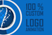 create 100 percent custom intro logo animation by my hands