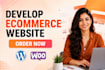 develop for you ecommerce website by woocommerce wordpress website