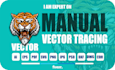 do vector tracing, vectorize image, image to vector in 3 hours