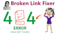 fix 404 errors, htaccess 301 redirect, broken links on any site