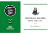 create clickable HTML email signature