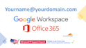 setup google workspace or office 365 business email