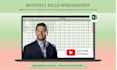 create you a monthly bill tracker excel spreadsheet