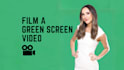 film a green screen spokesperson video in HD or 4k
