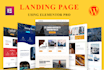 design responsive wordpress landing page or elementor landing page