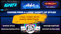 make awesome music lyric video