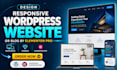 design responsive wordpress website or blog website redesign by elementor pro