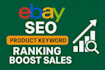 ebay SEO, keyword ranking optimization and boost sales