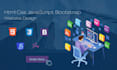 do frontend web development in reactjs, HTML, CSS, bootstrap