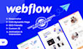 design a fully responsive and dynamic webflow website