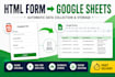 push your html form data in google spreadsheet