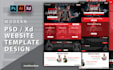 do web design, psd mockup, ui ux, website design or template or landing page
