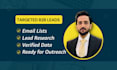 do b2b lead generation, web research and build verified email lists