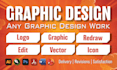 do logo, pamphlet, banner, book designing and redraw
