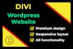 design responsive website by divi theme