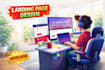 create professional landing page design