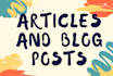 write articles or blog posts