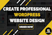 develop fully responsive wordpress website in  a few hours