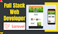 be your full stack web developer laravel developer