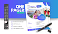 design professional one pager for business success