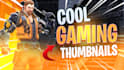 design catchy gaming youtube thumbnail in 24 hours