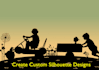 make custom silhouette and redraw illustration