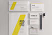 create a business card, stationary, and envelope
