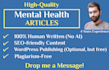 be your mental health article writer
