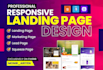 create attractive html and wordpress landing page design
