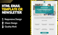 design a responsive HTML email template or newsletter
