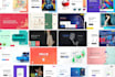design website banners, cover banners, hero images