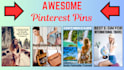 create custom pinterest pins design