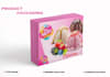 design creative label and box packaging