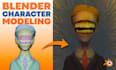 make 3d character models in blender