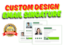 convert email signature design to HTML
