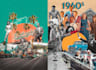 create vintage style digital collage art