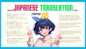 translate japanese light novels or scripts into english