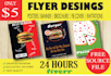 make flyer designs for you I will try my best