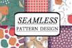 seamless pattern design, textile pattern design, geometric pattern design