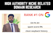 do high authority expired domain research for 301 redirect backlinks