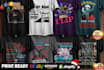 make typography t shirt design and custom t shirt designs