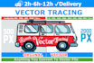 convert to vector, convert raster logo to vector file