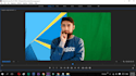 do video editing and green background removal