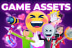 design unique game assets and props in 2d graphics art