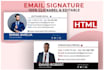 make modern HTML email signature for apple,outlook and gmail